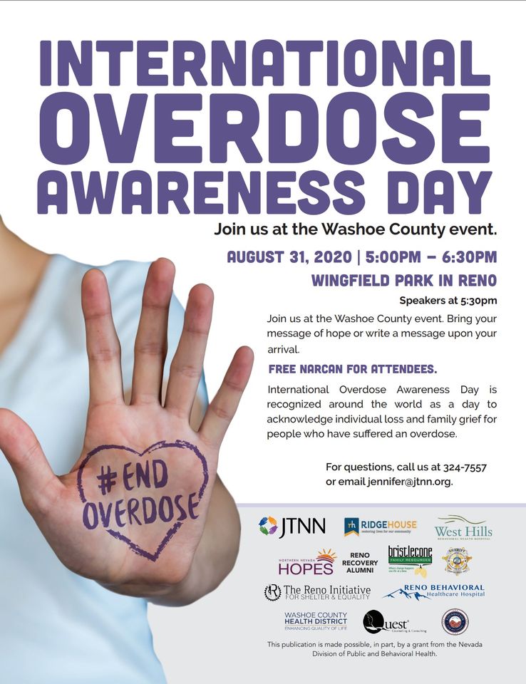 International Overdose Awareness Day Washoe County Event CASAT OnDemand