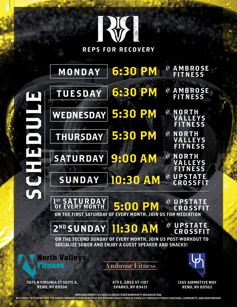 Reps4Recovery Monthly Speaker Series @ Upstate Nevada CrossFit