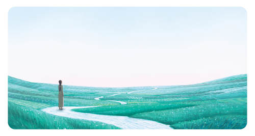 Woman looks at the Journey beyond.