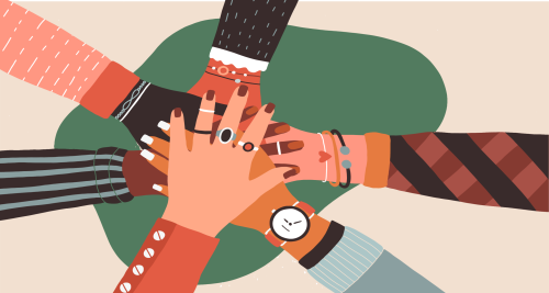 hands together teamwork