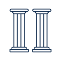 Two pillars.