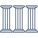 Three pillars.