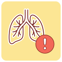 Distressed lungs.