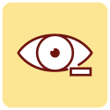 Tiny pupil.