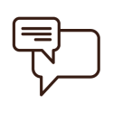 Smartphone with messaging icon. Web vector illustration.